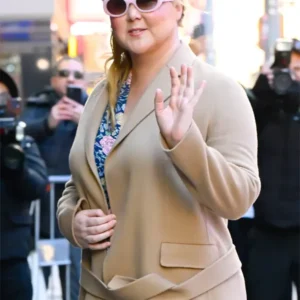 Amy Schumer Beige Long Coat