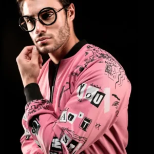 Anacoreta Burn Book Pink Bomber Jacket