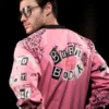 Anacoreta Burn Book Pink Bomber Jacket On Sale