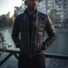Andrew Tate Black Leather Puffer Jacket