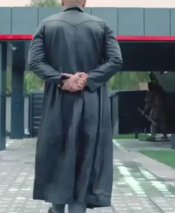 Andrew Tate Escape The Matrix Black Leather Coat