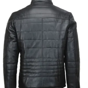 Andrew Tate Top G Black Puffer Leather Jacket