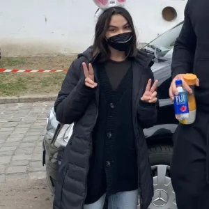 Ariana Greenblatt Borderlands 2024 Puffer Jacket