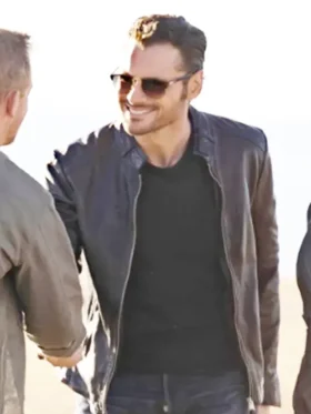 Arman Morales The Cleaning Lady Black Leather Jacket
