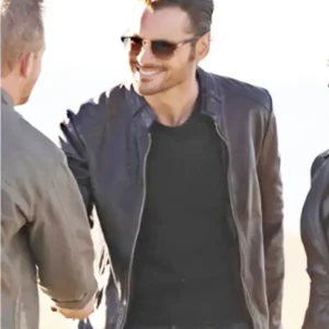 Arman Morales The Cleaning Lady Black Leather Jacket