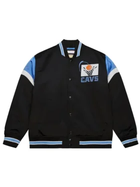 Arnold Cleveland Cavaliers Heavyweight Black Satin Jacket