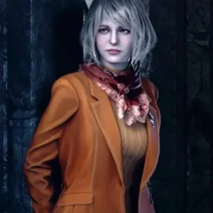 Ashley Remake Resident Evil 4 Brown Leather Blazer