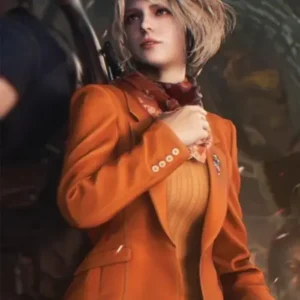 Ashley Remake Resident Evil 4 Brown Leather Blazer For Women
