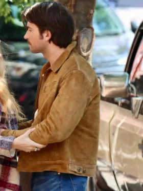 Atlas Corrigan It Ends With Us 2024 Brown Leather Jacket