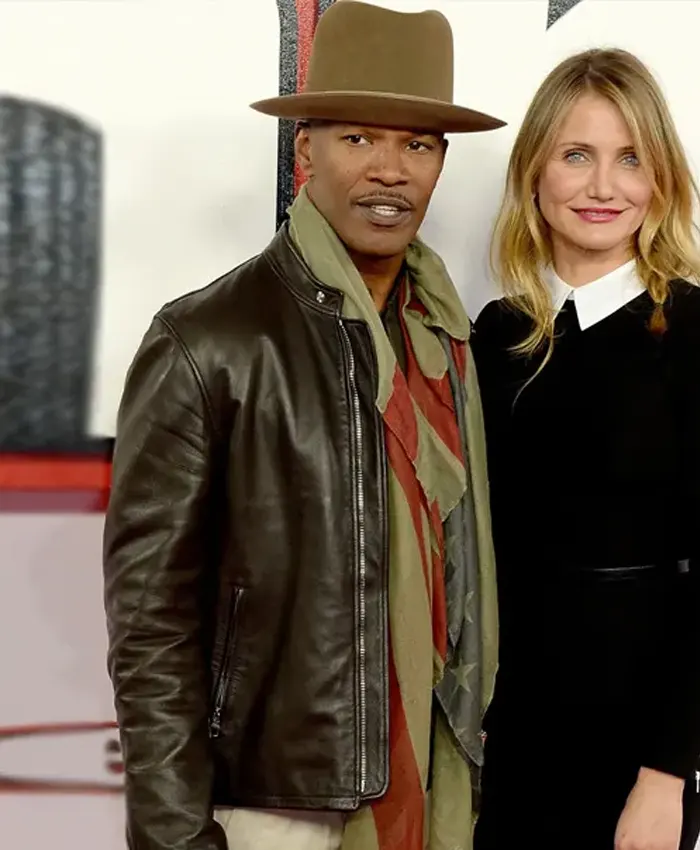 Back in Action 2024 Jamie Foxx Brown Leather Jacket For Men