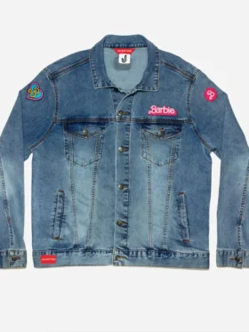 Barbie Movie 2023 Blue Denim Jacket
