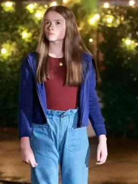 Bea IF 2024 Blue Zipper Hoodie