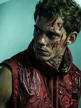 Bill Skarsgard Boy Kills World 2024 Red Vest For Men