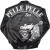 Black Pelle Pelle Leather Bomber Jacket