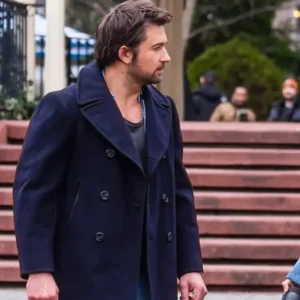 Brandon Sklenar It Ends with Us 2024 Blue Coat 