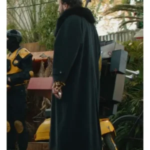 Brett Gelman Boy Kills World 2024 Black Coat back