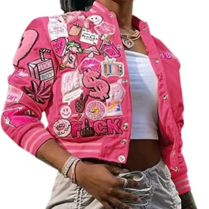 Burn Book Pink Mean Girls Bomber Jacket