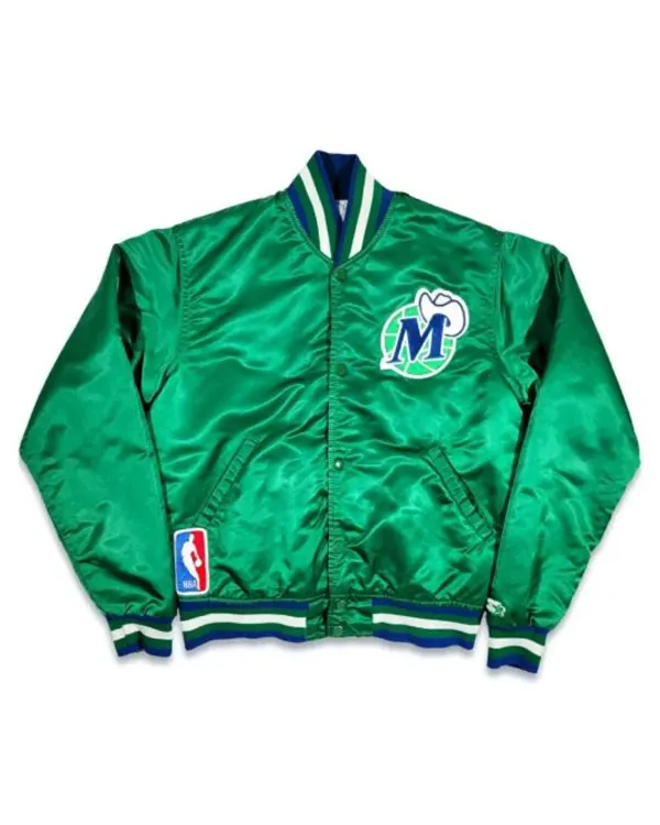 Buy 80s Dallas Mavericks Satin Varsity Jacket