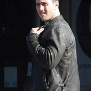 Buy Aaron Taylor Johnson Godzilla Black Leather Jacket
