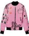 Buy Anacoreta Burn Book Pink Bomber Jacket
