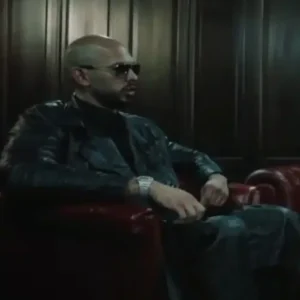 Buy Andrew Tate Top G Escape the Matrix Black Leather Coat for Sale Men and Women