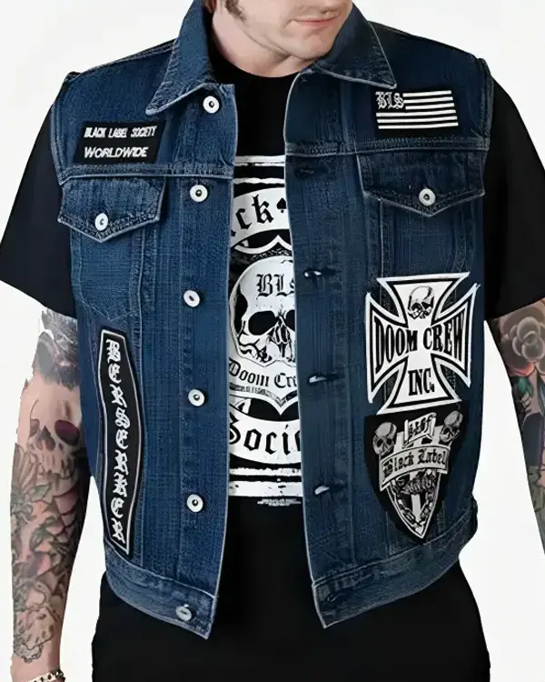 Buy Black Label Society Ozzy Jeans Vest