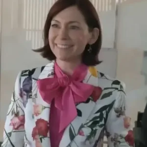 Buy Carrie Preston Elsbeth 2024 White Floral Print Coat