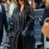 Buy Emily Ratajkowski Leather Trench Coat