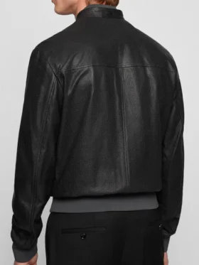 Buy Hugo Boss Leather Bomber Jacket