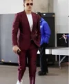 Buy Joe Burrow Maroon Suit