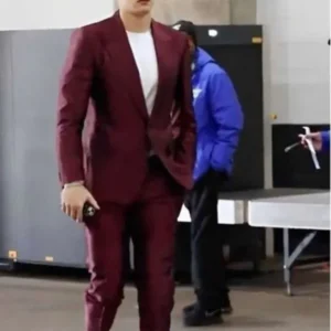 Buy Joe Burrow Maroon Suit
