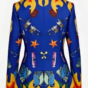 Buy Margot Robbie Harley Quinn Blue Birds of Prey Blazer