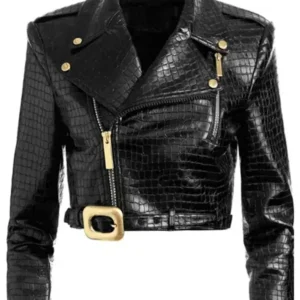 Buy Max Mitchell Wild Cards 2024 Crop Leather Jacket