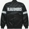 Buy NFL Los Angeles Raiders Black Satin Bomber Jacket