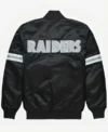 Buy NFL Los Angeles Raiders Black Satin Bomber Jacket
