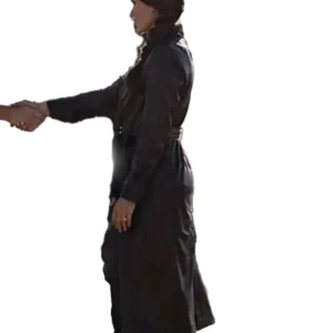 Buy Nadia Morales The Cleaning Lady Black Leather Coat
