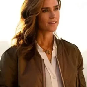 Buy Penny Benjamin Top Gun Maverick Brown Satin Jacket 