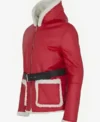 Buy Santa Claus Red Leather Jacket 