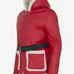 Buy Santa Claus Red Leather Jacket 