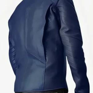 Buy Superman Man Of Steel Blue Leather Jacketa