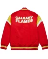 Calgary Flames Heavyweight Red Varsity Jacket