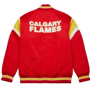 Calgary Flames Heavyweight Red Varsity Jacket