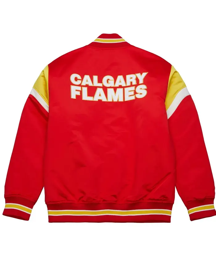 Calgary Flames Heavyweight Red Varsity Jacket