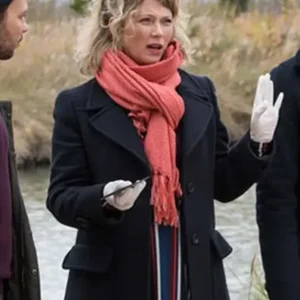 Candice Renoir Cecile Bois Black Wool Coat