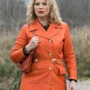 Cecile Bois Candice Renoir Belted Leather Trench Coat For Sale