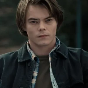 Charlie Heaton Stranger Things Black Denim Jacket 1