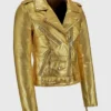 Cheryl Golden Biker Jacket