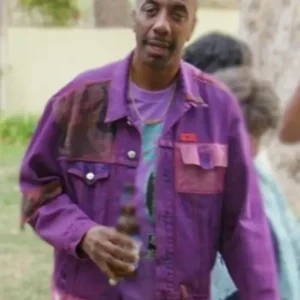 Curb Your Enthusiasm S12 J.B. Smoove Denim Purple Jacket