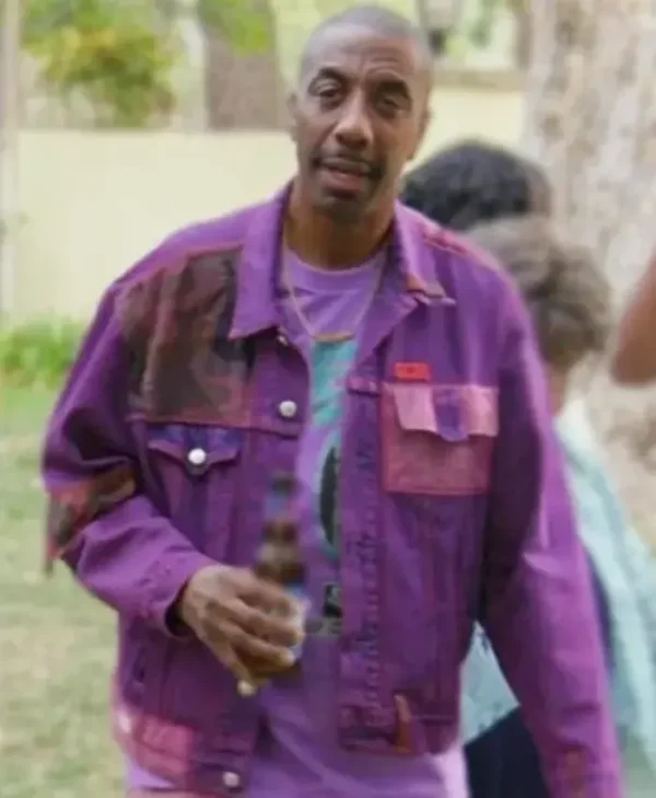 Curb Your Enthusiasm S12 J.B. Smoove Denim Purple Jacket