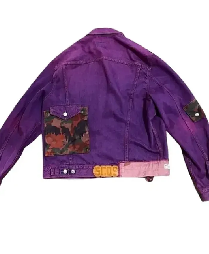 Curb Your Enthusiasm S12 J.B. Smoove Denim Purple Jacket Back